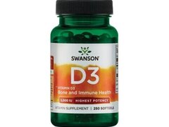 Vitamina D3 5000 IU 250 Capsule, Swanson